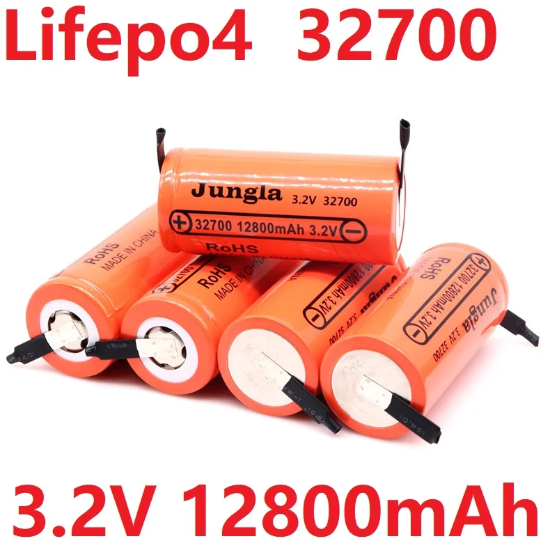 

Lifepo4 аккумуляторная батарея, профессиональная литий-железо-фосфатная аккумуляторная батарея + никелевый чип 32700 3,2 В 12800 мАч, DIY блок питания