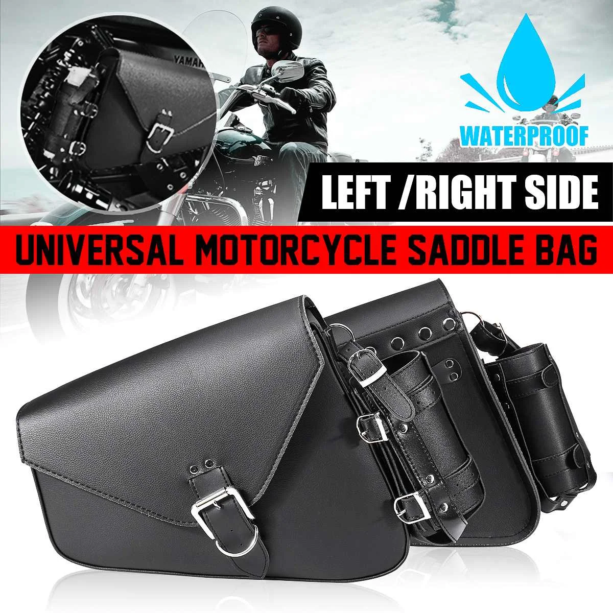 Motorcycle Bags Saddlebag PU Leather Tool Luggage Storage Pouch Saddle Bag with Bottle Holder For Honda For Yamaha For Suzuki
Motorcycle Bags Saddlebag PU Leather Tool Luggage Storage Pouch Saddle Bag with Bottle Holder For Honda For Yamaha For Suzuki