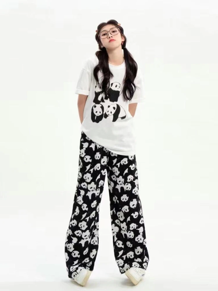 ADAgirl Women Pants Y2k Chinese Style Panda Pattern Loose Wide Leg Trousers Streetwear Fashion Hip Hop Low Waist Mujer Pantalon
ADAgirl Women Pants Y2k Chinese Style Panda Pattern Loose Wide Leg Trousers Streetwear Fashion Hip Hop Low Waist Mujer Pantalon