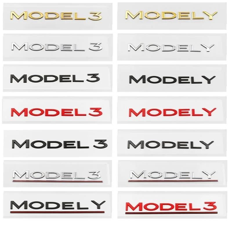 3D ABS Underlined Letter Car Emblem For Tesla Model 3 Model Y Car Styling Refitting High Performance Rear Back Trunk Sticker
3D ABS Underlined Letter Car Emblem For Tesla Model 3 Model Y Car Styling Refitting High Performance Rear Back Trunk Sticker