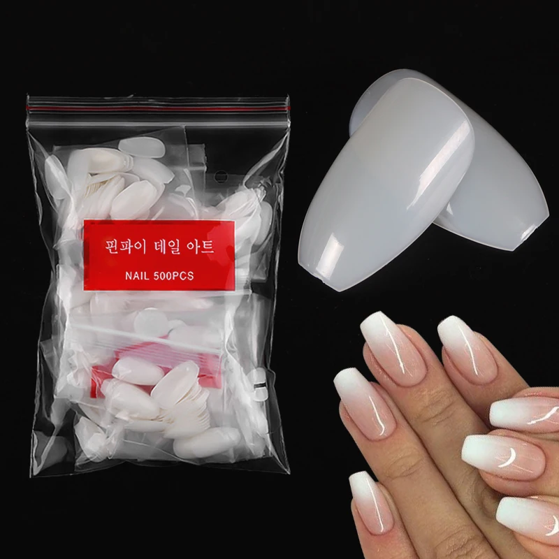 500PCS/Bag Short Ballerina False Nails Fake Nails Full Cover Acrylic Nail Art Tips Nature Press On Nails DIY For Nail Extensions 
500PCS/Bag Short Ballerina False Nails Fake Nails Full Cover Acrylic Nail Art Tips Nature Press On Nails DIY For Nail Extensions