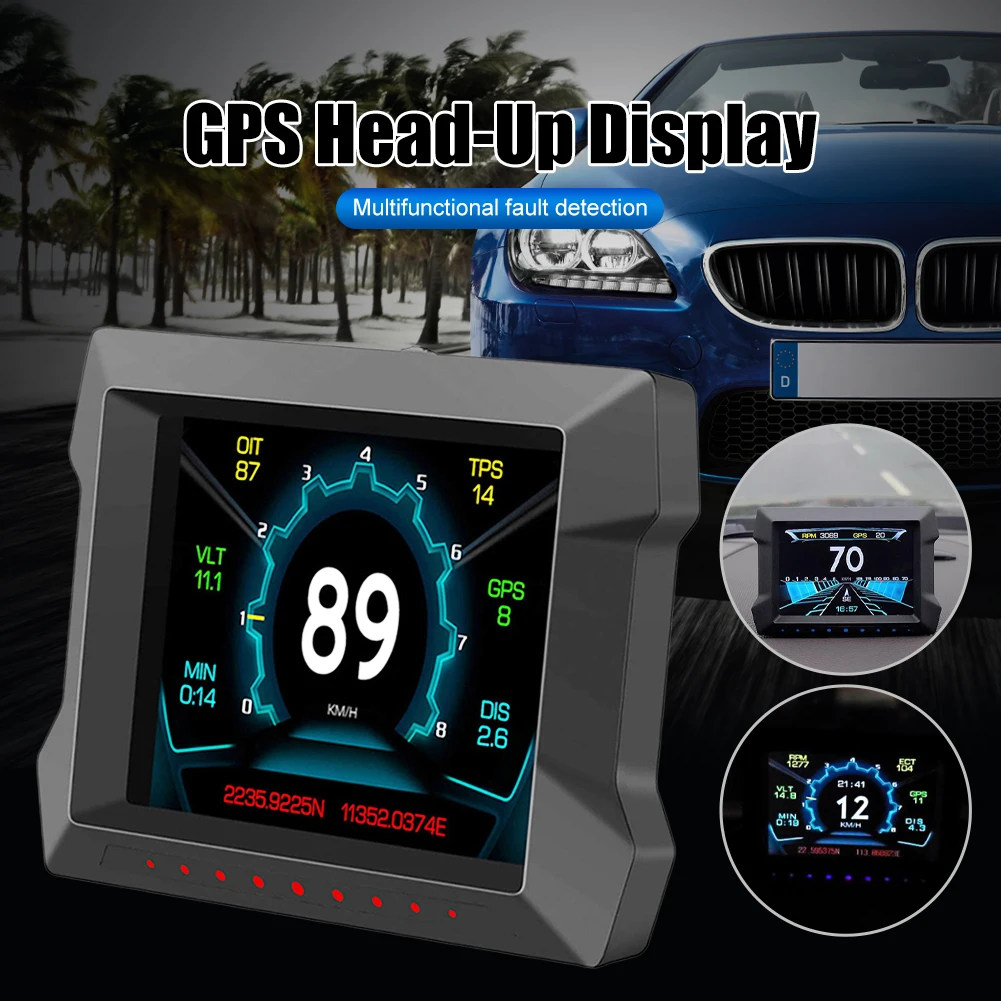 New OBD2 GPS Head Up Display Auto Display Smart Car HUD Gauge Digital Odometer Security Alarm Auto Accessories
New OBD2 GPS Head Up Display Auto Display Smart Car HUD Gauge Digital Odometer Security Alarm Auto Accessories