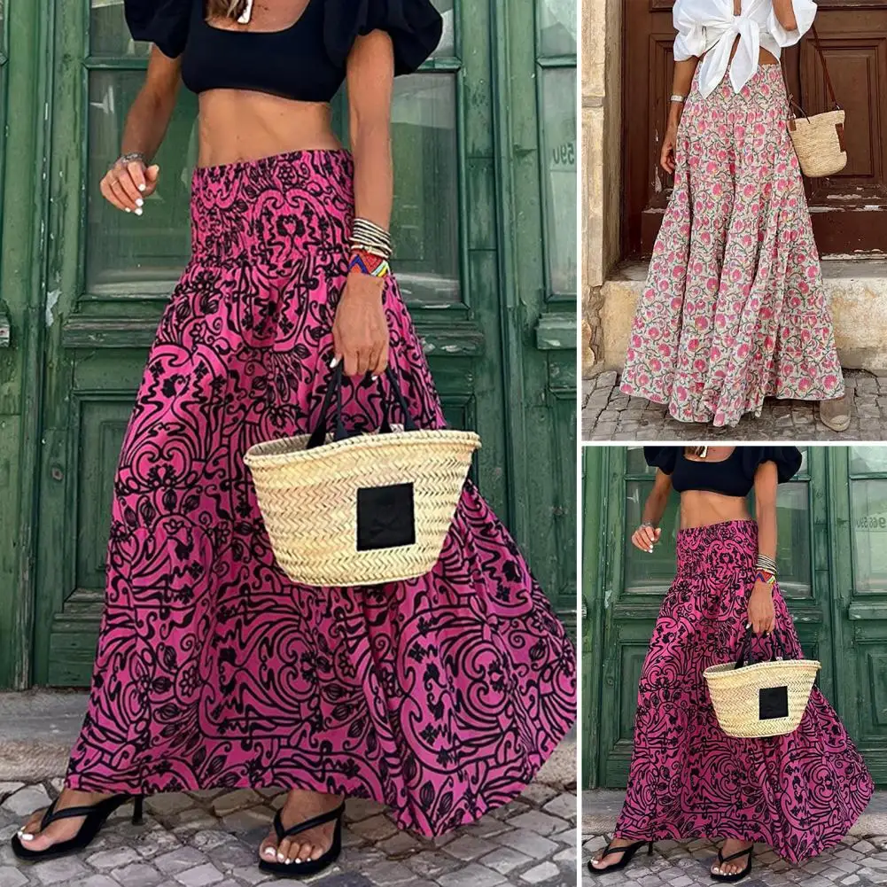 A-Line Skirt Ankle-Length Long Skirt Large Hem Stylish Lady Summer Vintage Pattern A-Line Maxi Skirt Streetwear
A-Line Skirt Ankle-Length Long Skirt Large Hem Stylish Lady Summer Vintage Pattern A-Line Maxi Skirt Streetwear