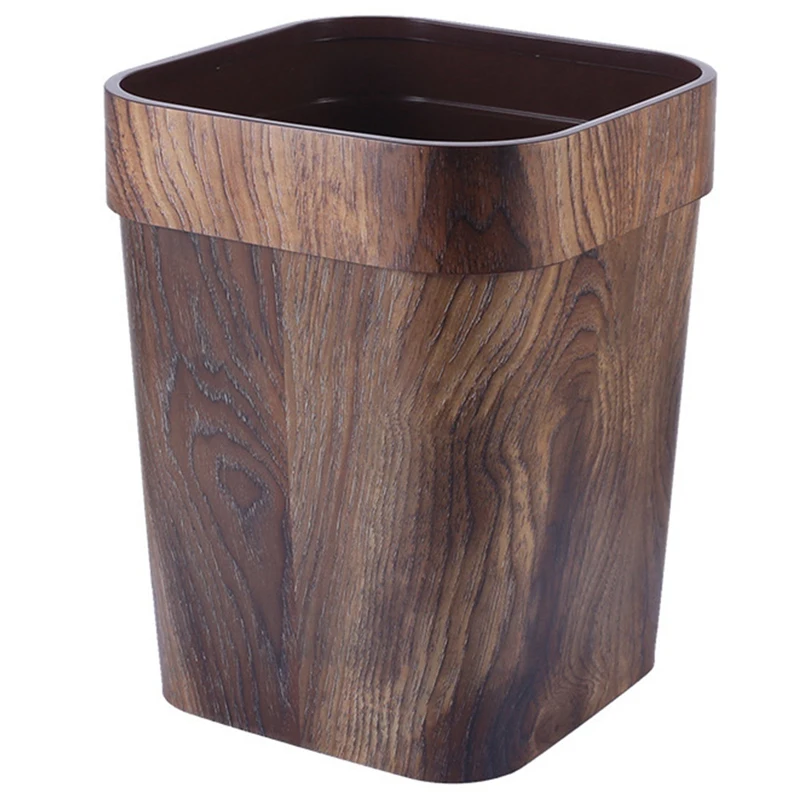 Imitation Wood Grain Trash Can Household Living Room Kitchen Plastic Trash Can With Pressure Ring Rash Basket Waste Bin
Imitation Wood Grain Trash Can Household Living Room Kitchen Plastic Trash Can With Pressure Ring Rash Basket Waste Bin