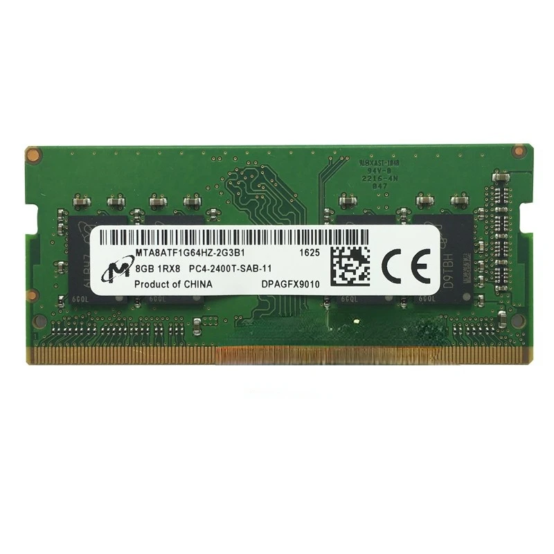 RAM Micron 8gb 1rx8 PC4-2400T 2400mhz MTA8ATF1G64HZ-2G3B1 Notebook Memory
RAM Micron 8gb 1rx8 PC4-2400T 2400mhz MTA8ATF1G64HZ-2G3B1 Notebook Memory