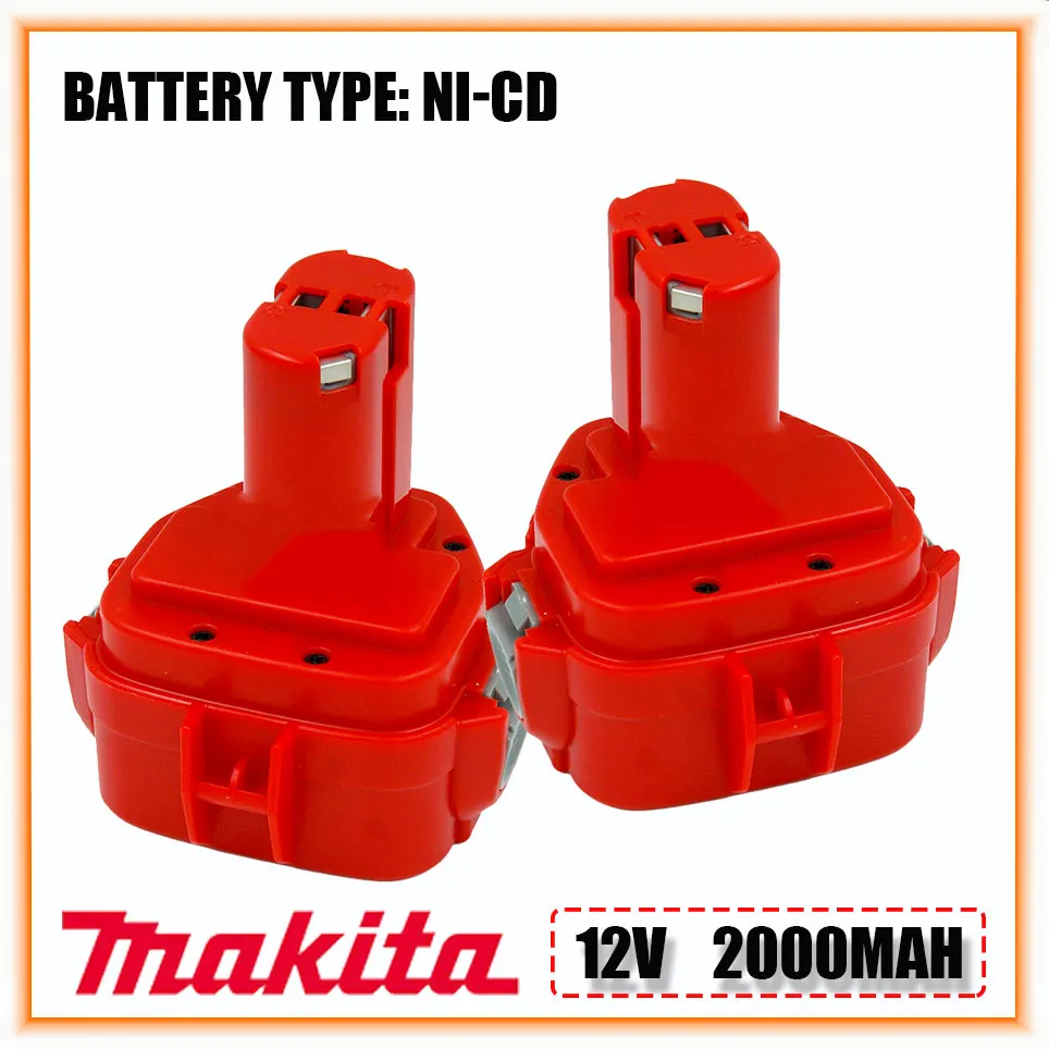 12V Makita 2000mAh Ni CD Rechargeable batteries Replacement Battery 12V Power Tools Bateria PA12 1220 1222 1235 1233S 6271D
12V Makita 2000mAh Ni CD Rechargeable batteries Replacement Battery 12V Power Tools Bateria PA12 1220 1222 1235 1233S 6271D