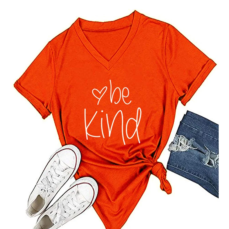 Women's Street Fashion Comfortable Solid Color Bekind Printed Short Sleeve 2023 Summer New Women's T-Shirt V-Neck Top Loose Casu
Women's Street Fashion Comfortable Solid Color Bekind Printed Short Sleeve 2023 Summer New Women's T-Shirt V-Neck Top Loose Casu