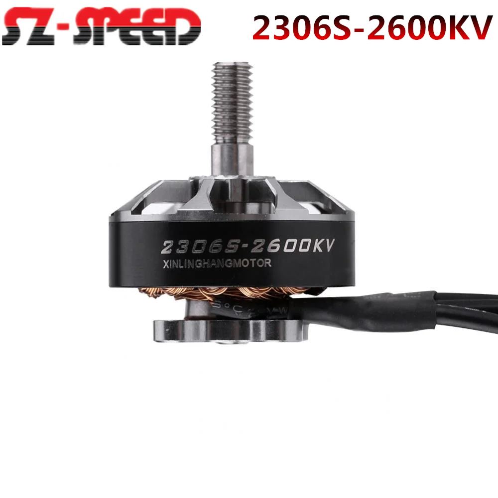 

SZ-Speed 2306S 2600KV 3-4S Lipo CCW Black Violence Racing Brushless Motor for FPV Racing Drone Quadcopter
