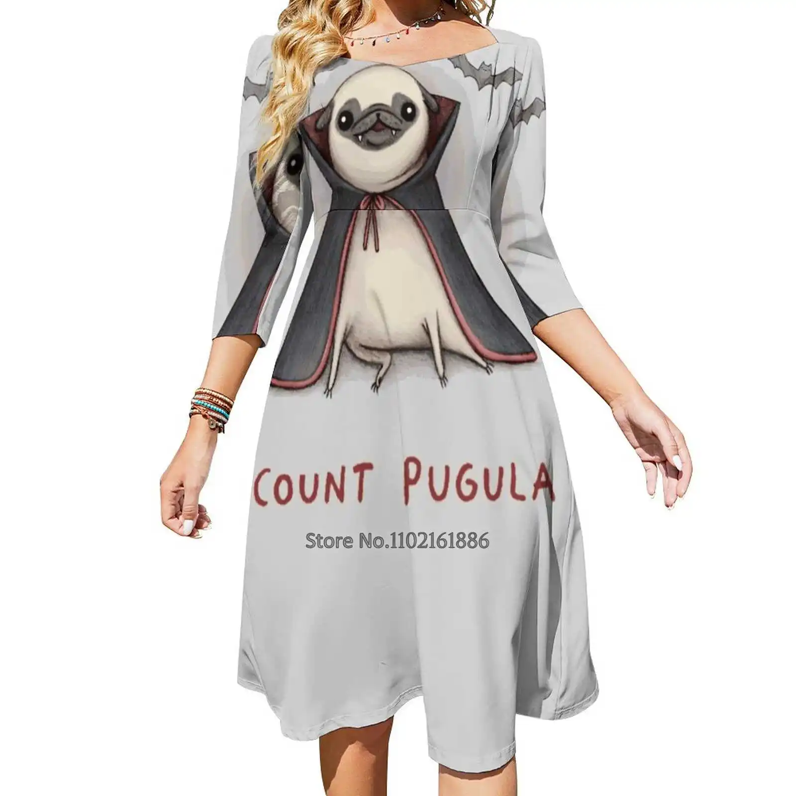 Женское летнее платье с квадратным вырезом и лямкой на шее
Женское летнее платье с квадратным вырезом и лямкой на шее