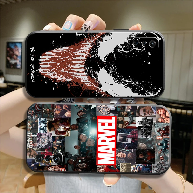 

USA Marvel Comics Phone Case For Xiaomi POCO X3 Pro M3 Pro NFC F3 GT 11 Lite Unisex ShockProof Black TPU Smartphone Funda