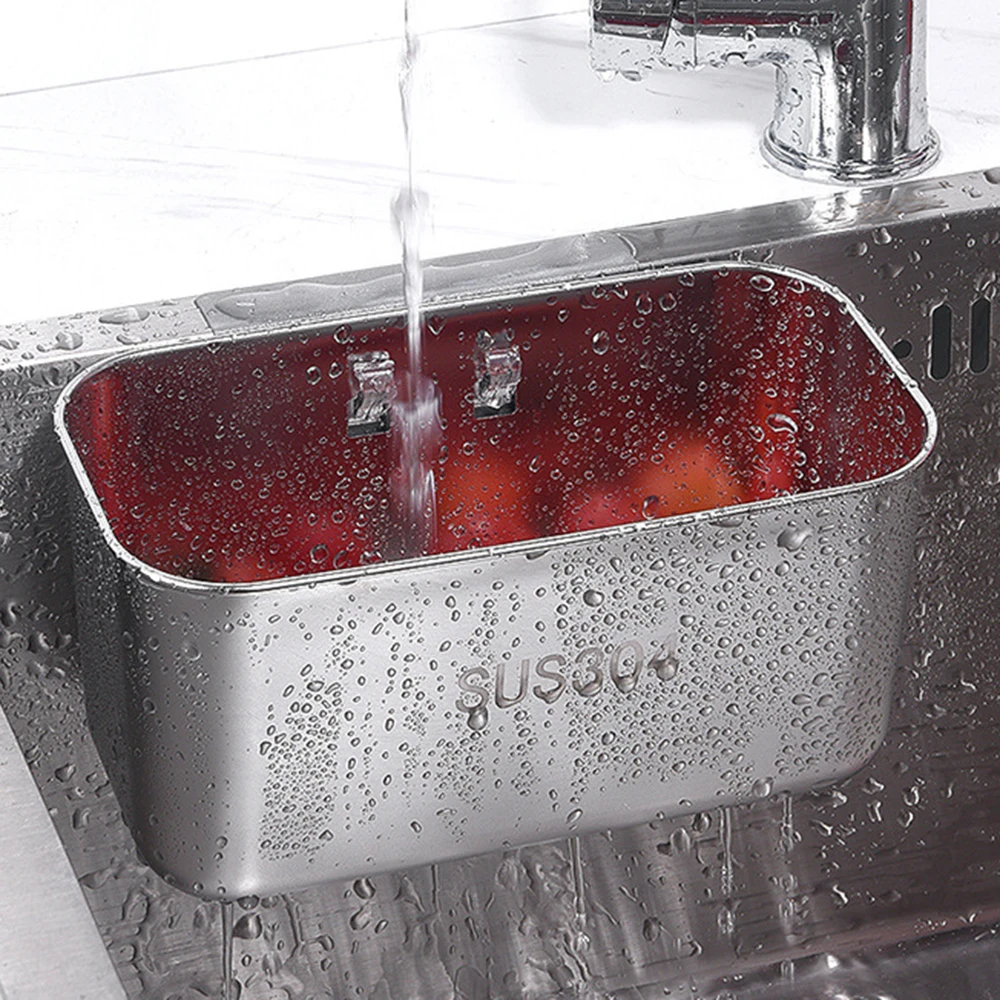 Multifunctional Kitchen Sink Strainer Stainless Steel Sink Drain Rack Washing Fruit Vegetable Drainer Basket Sink Organizer 
Multifunctional Kitchen Sink Strainer Stainless Steel Sink Drain Rack Washing Fruit Vegetable Drainer Basket Sink Organizer