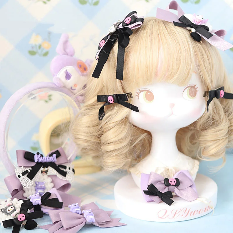 Sanrio Kuromi Мультяшные заколки для волос аксессуары для волос Детские волосы милый крутой бант Jk брошь ювелирные изделия для девочек головной у...
Sanrio Kuromi Мультяшные заколки для волос аксессуары для волос Детские волосы милый крутой бант Jk брошь ювелирные изделия для девочек головной у...