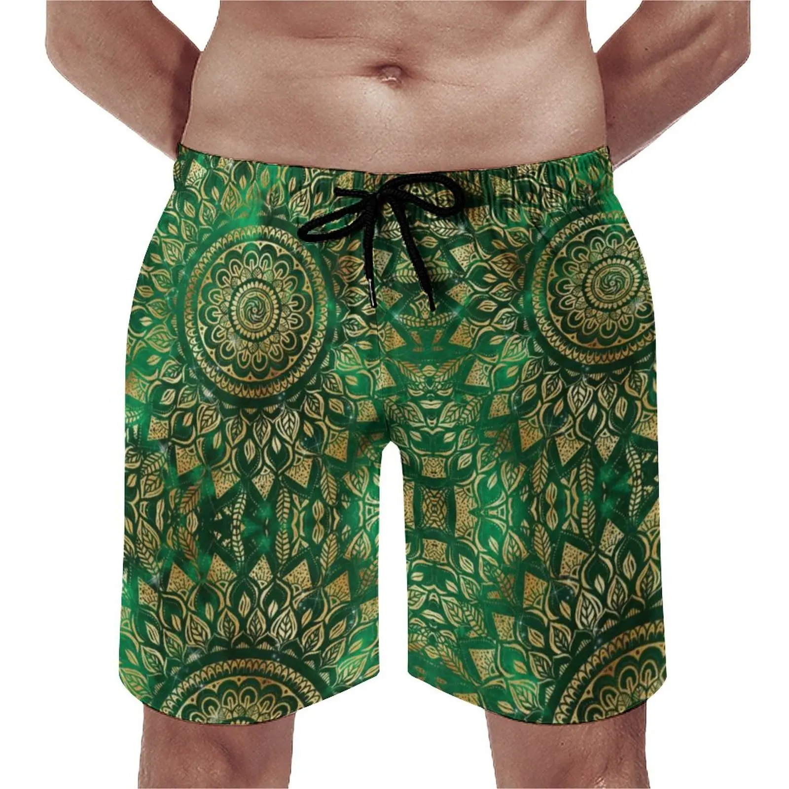 Золотистые зеленые пляжные шорты с цветочным принтом мандала, элегантные пляжные шорты из хны с цветочным принтом, купальные шорты на шнуро...
Золотистые зеленые пляжные шорты с цветочным принтом мандала, элегантные пляжные шорты из хны с цветочным принтом, купальные шорты на шнуро...