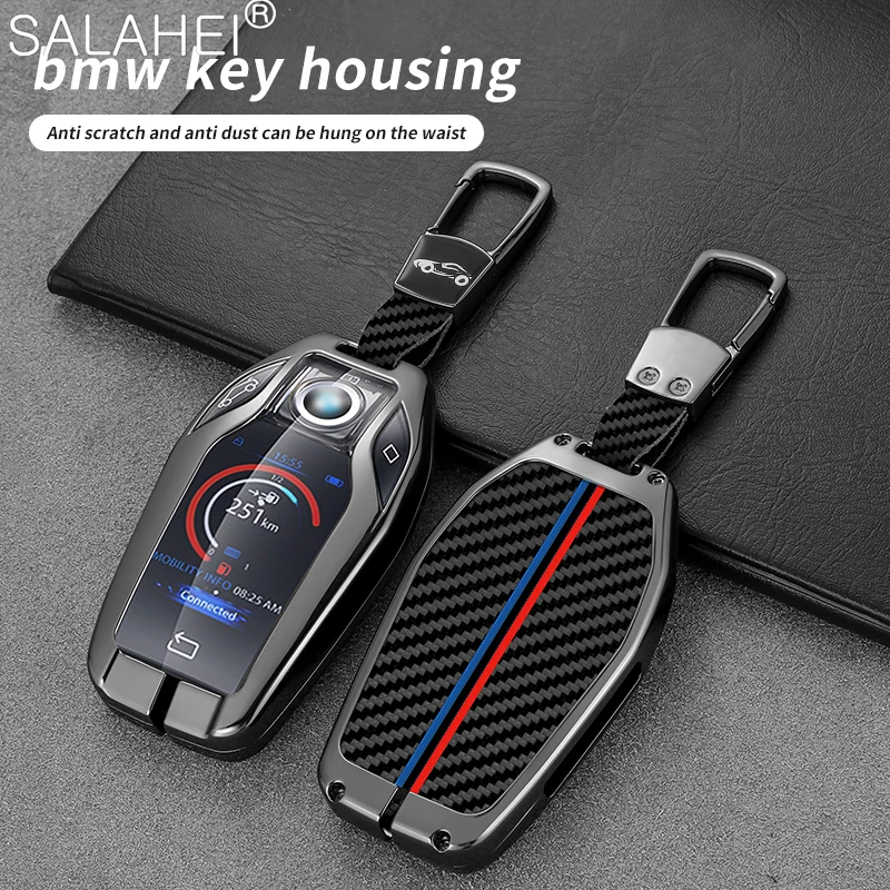 

Zinc Alloy Remote Start Smart Car Display Key Case Cover Shell Skin for BMW 5 7 Series X3 X4 X5 X7 G30 G31 G11 G12 G01 GT 730Li
