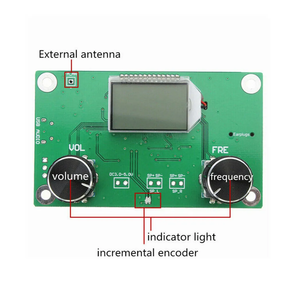 DSP PLL Digital Stereo FM Radio Receiver Module 87-108MHz With Serial Control Frequency Range 50Hz-18KHz
DSP PLL Digital Stereo FM Radio Receiver Module 87-108MHz With Serial Control Frequency Range 50Hz-18KHz