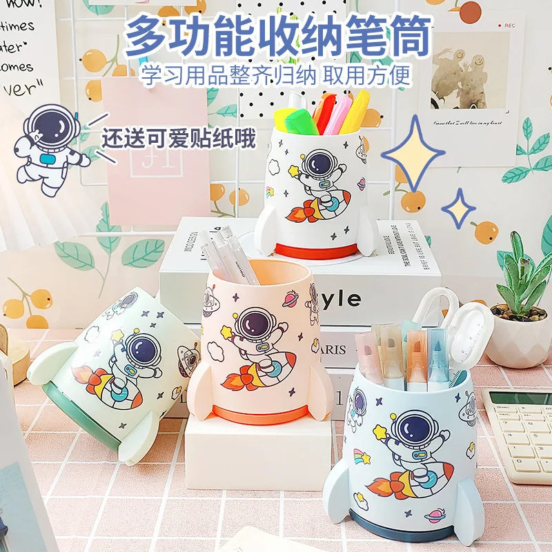 Multifunction Rocket Desktop Storage Pen Holder Pencil Display Cup Simple Office School Supplies Stationery Organizer
Multifunction Rocket Desktop Storage Pen Holder Pencil Display Cup Simple Office School Supplies Stationery Organizer