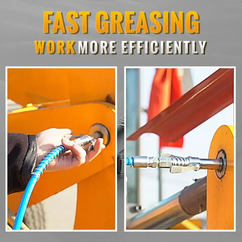 High Pressure Dual Handle Grease Gun Coupler M6/M8/M10/M12/M14/M16 Universal Self locking Heavy-Duty Quick Release Grease Gun
High Pressure Dual Handle Grease Gun Coupler M6/M8/M10/M12/M14/M16 Universal Self locking Heavy-Duty Quick Release Grease Gun