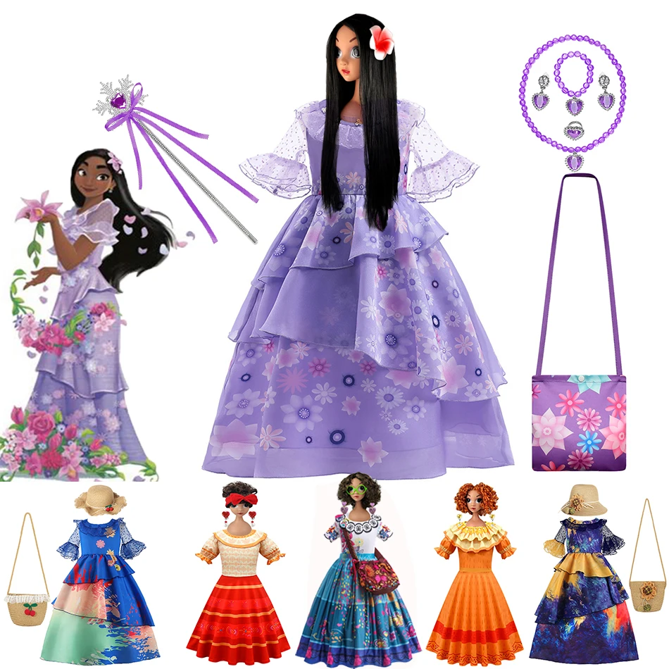 Disney ENCANTO Robe Isabela Cosplay Costume For Girl Mirabel Dolores Princess Dress Baby Fancy Birthday Carnival Party Clothing
Disney ENCANTO Robe Isabela Cosplay Costume For Girl Mirabel Dolores Princess Dress Baby Fancy Birthday Carnival Party Clothing
