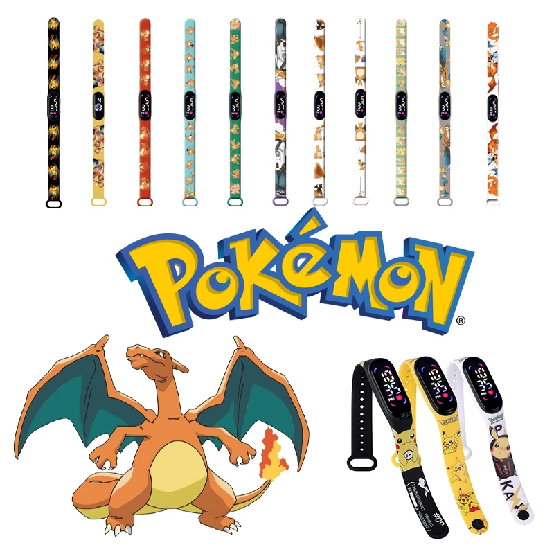 Anime Pokemon Pikachu Character Strap LED Electronic Watch Fashion Colorful Bracelet Touch Waterproof Educational Children Gift
Anime Pokemon Pikachu Character Strap LED Electronic Watch Fashion Colorful Bracelet Touch Waterproof Educational Children Gift