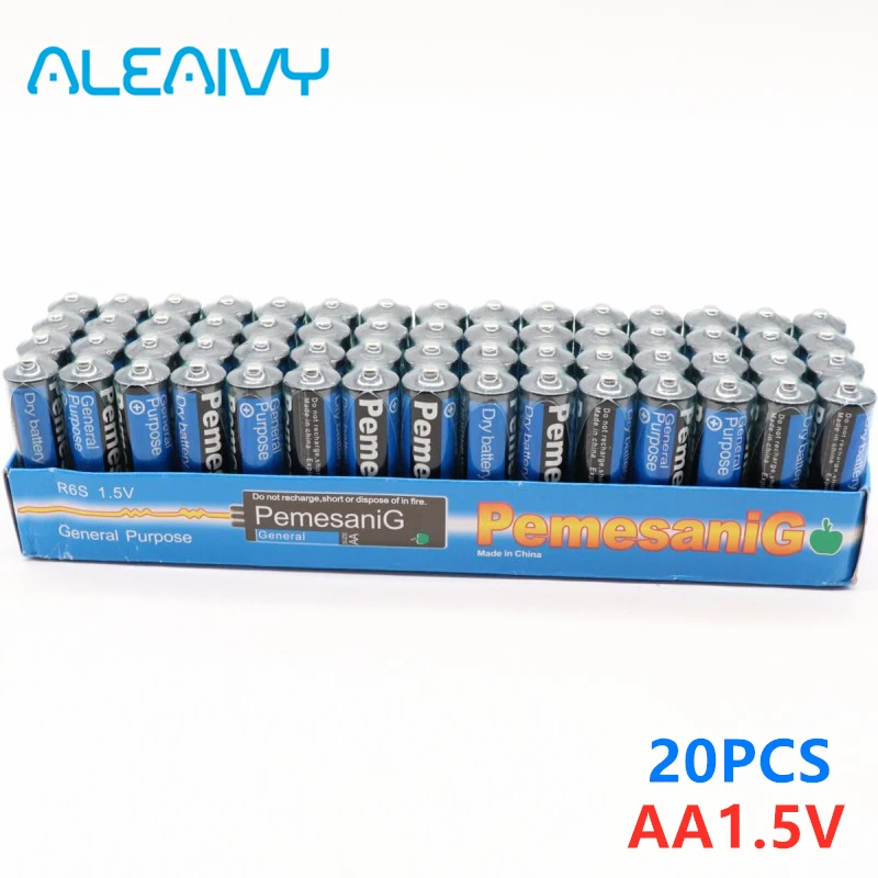 New 20PCS Disposable Alkaline Dry Battery AA 1.5V Battery, Suitable For Camera, Calculator, Alarm Clock, Mouse, Remote Control
New 20PCS Disposable Alkaline Dry Battery AA 1.5V Battery, Suitable For Camera, Calculator, Alarm Clock, Mouse, Remote Control