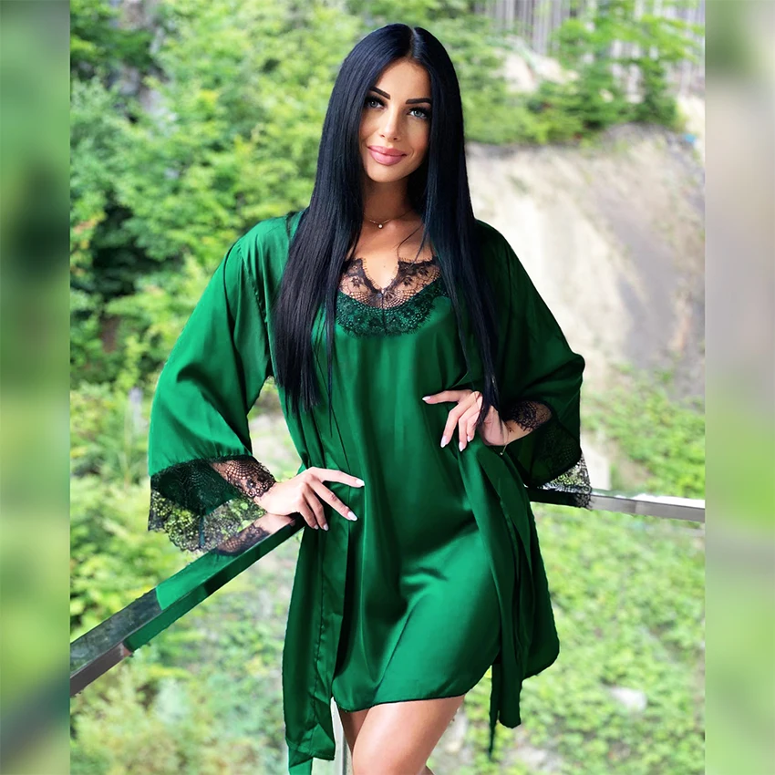 Пикантный кружевной комбинированный женский халат Hiloc, комплекты одежды для сна выше колена, женские халаты с поясом, атласная пижама на бре...
Пикантный кружевной комбинированный женский халат Hiloc, комплекты одежды для сна выше колена, женские халаты с поясом, атласная пижама на бре...