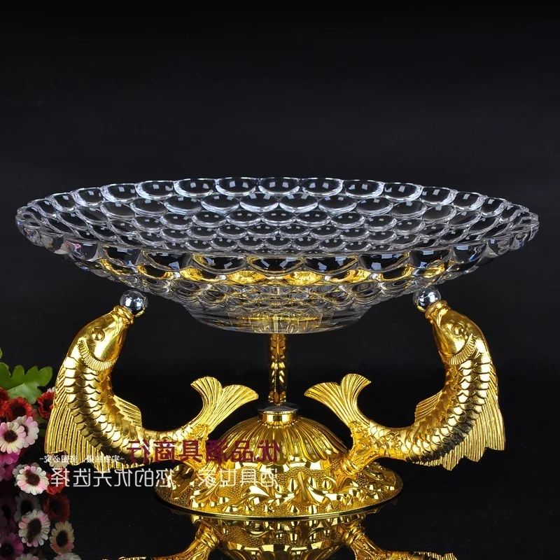 Creative tray Goldfish bowl KTV compote candy dishes fashion plate of European fruit cake
Creative tray Goldfish bowl KTV compote candy dishes fashion plate of European fruit cake
