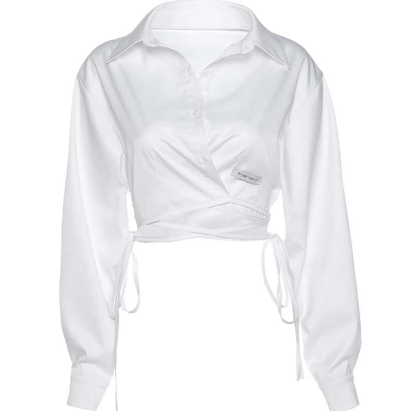 Letter Print Polo Collar Short Strap Design Drop Shoulder Batwing Sleeve Navel White Top Shirt
Letter Print Polo Collar Short Strap Design Drop Shoulder Batwing Sleeve Navel White Top Shirt