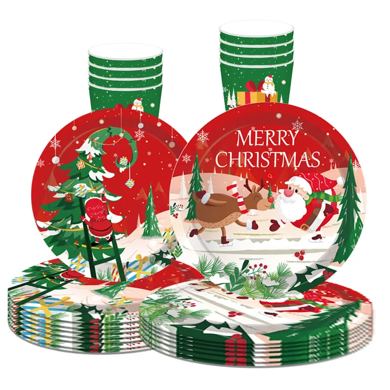Christmas Disposable Tableware Xmas Tree Santa Claus Napkin Plate Cups 2022 Merry Christmas Decor For Home Happy New Year 2023
Christmas Disposable Tableware Xmas Tree Santa Claus Napkin Plate Cups 2022 Merry Christmas Decor For Home Happy New Year 2023