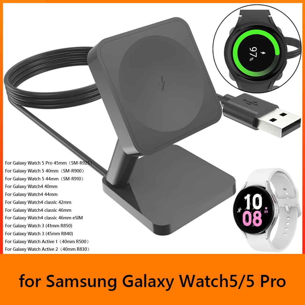Wireless Watch Charger Dock Magnetic USB 1m Smart Watch Charging Dock Holder Lightweight Safety for Samsung Galaxy Watch5/5 Pro
Wireless Watch Charger Dock Magnetic USB 1m Smart Watch Charging Dock Holder Lightweight Safety for Samsung Galaxy Watch5/5 Pro