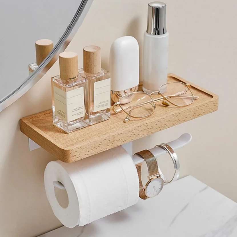 Storage Shelf Handphone Shelf Creative Wooden Tissue Rack Household Toilet with Roll Paper Stand for Dorm 1PC
Storage Shelf Handphone Shelf Creative Wooden Tissue Rack Household Toilet with Roll Paper Stand for Dorm 1PC