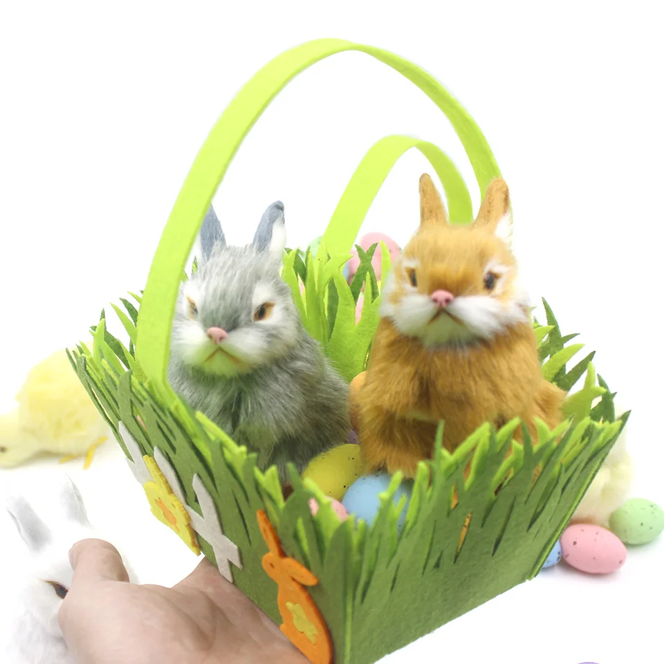 1 шт. пасхальное украшение портативная зеленая корзина Нетканые украшения зайчик цыпленок зеленая Пасхальная корзина украшения для дома де... 
1 шт. пасхальное украшение портативная зеленая корзина Нетканые украшения зайчик цыпленок зеленая Пасхальная корзина украшения для дома де...