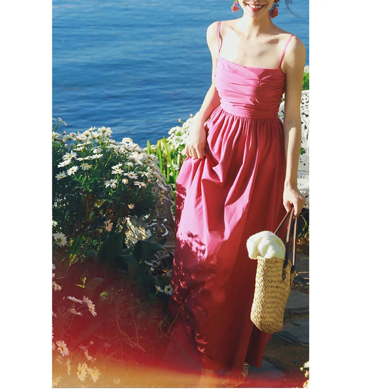 Spring New Long Dress Tulip French Style "la La Land" Hong Kong Wind Suspender Dress Female Spring 2023 Waist Slim Big Skirt
Spring New Long Dress Tulip French Style "la La Land" Hong Kong Wind Suspender Dress Female Spring 2023 Waist Slim Big Skirt