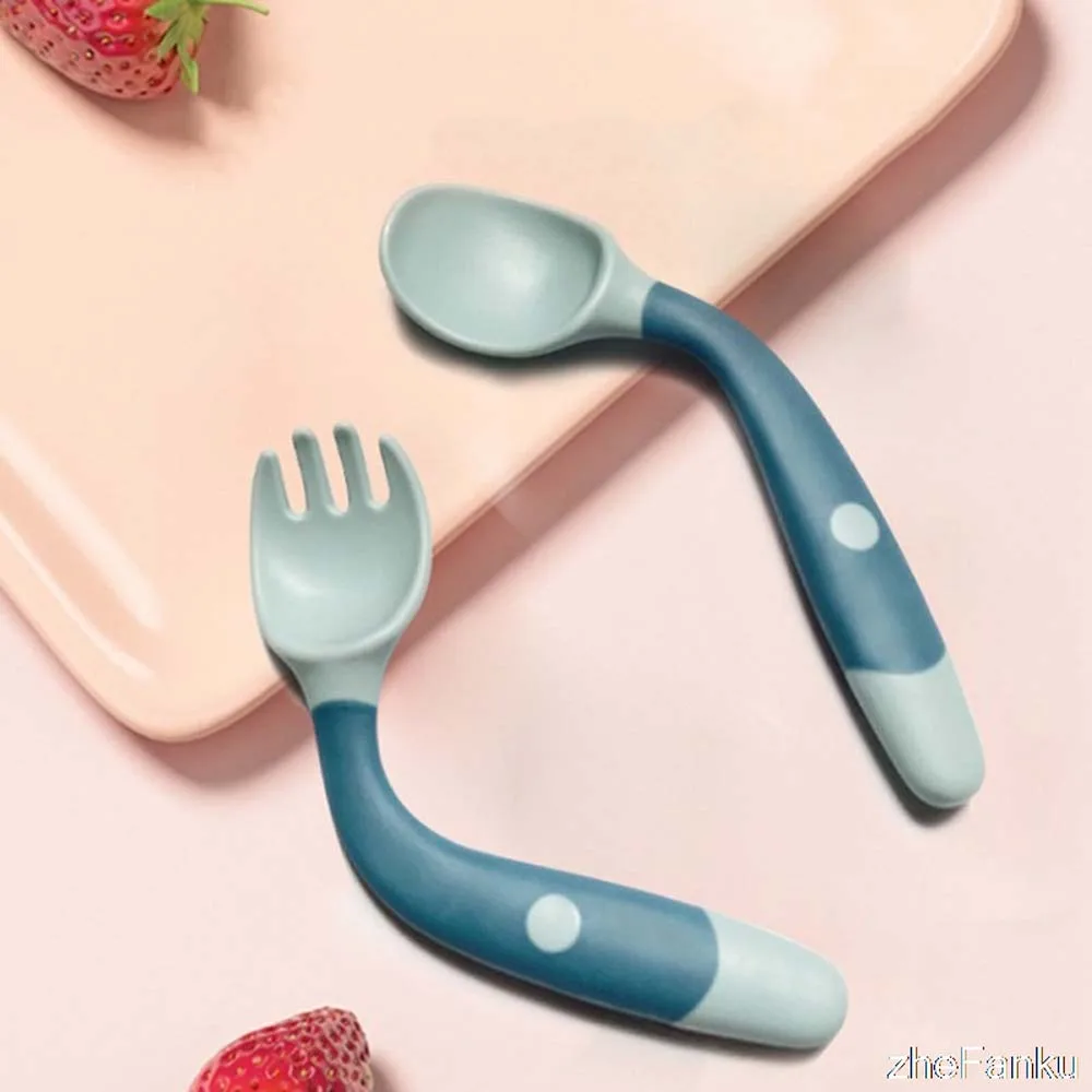 Gel Auxiliary Food Toddler Eat Training Learn To Eat Children Tableware Set Baby Utensils Set Silicone Spoon Fork
Gel Auxiliary Food Toddler Eat Training Learn To Eat Children Tableware Set Baby Utensils Set Silicone Spoon Fork