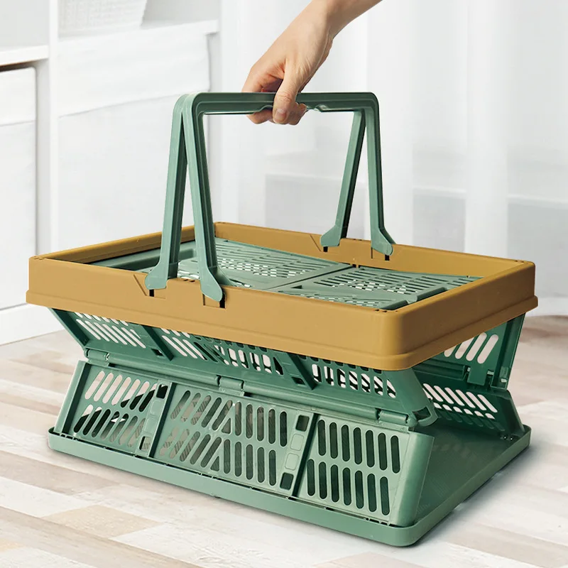 Storage Organizer Basket Kitchen Storage Gadgets Collapsible Plastic Storage Crate with Folding Handles Container Easy Storage
Storage Organizer Basket Kitchen Storage Gadgets Collapsible Plastic Storage Crate with Folding Handles Container Easy Storage