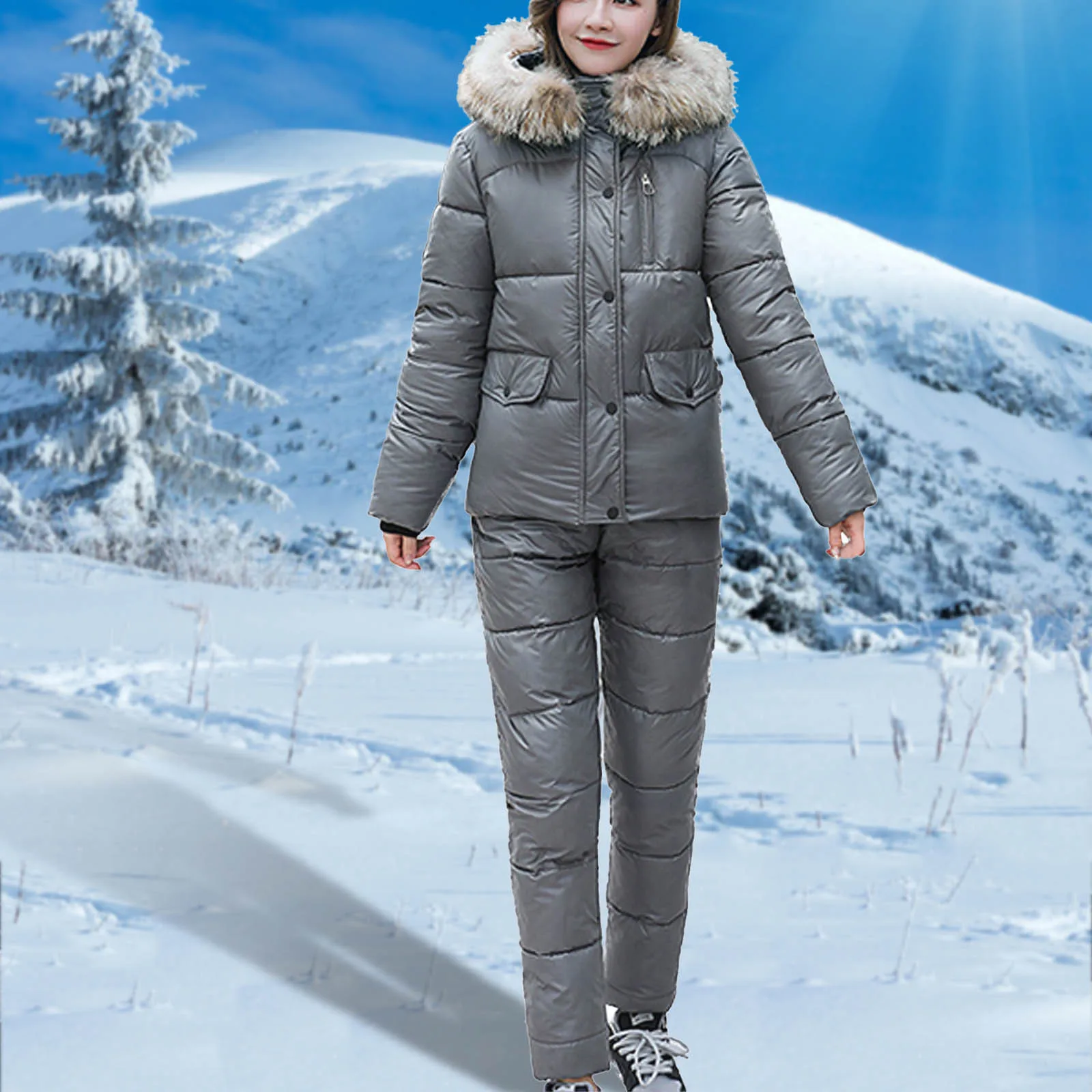 Women Hooded Solid Coat Pant Suit Casual Thick Snowboard Skisuit Outdoor Sports Zipper for Ladies Jackets And Coats Coat
Women Hooded Solid Coat Pant Suit Casual Thick Snowboard Skisuit Outdoor Sports Zipper for Ladies Jackets And Coats Coat