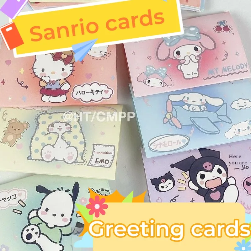 Новая трехскладная Открытка серии Sanrio, милые поздравительные открытки с отправкой подругам, подарок на день рождения, милые открытки для студентов, хорошие подарки
Новая трехскладная Открытка серии Sanrio, милые поздравительные открытки с отправкой подругам, подарок на день рождения, милые открытки для студентов, хорошие подарки