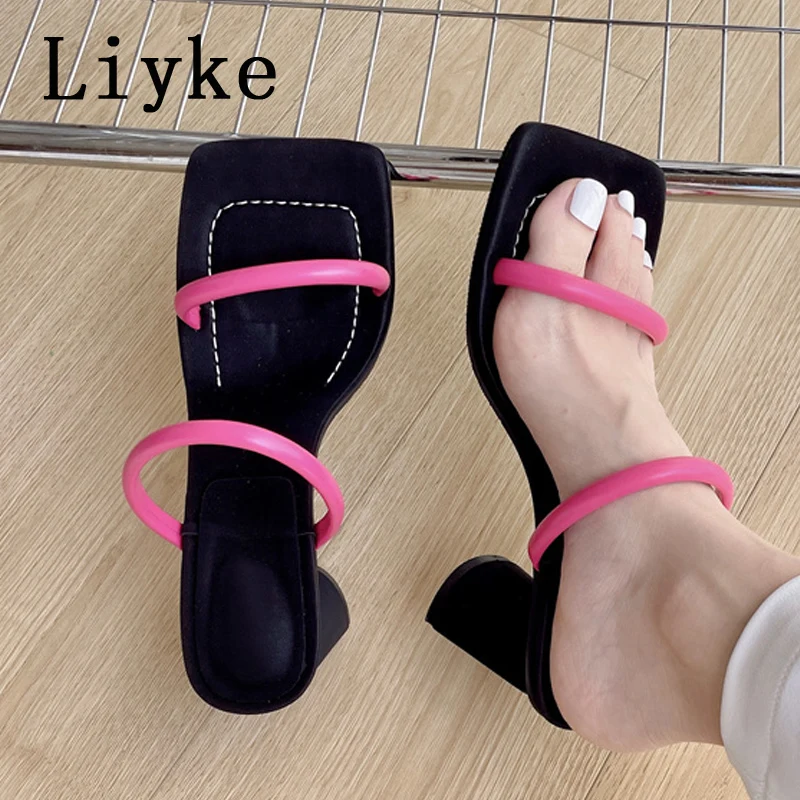 Liyke 2022 New Summer Strange Style Heels Women Slippers Ooen Toe Slip On Casual Sandals Snake Print Strap Designer Slider Shoes
Liyke 2022 New Summer Strange Style Heels Women Slippers Ooen Toe Slip On Casual Sandals Snake Print Strap Designer Slider Shoes