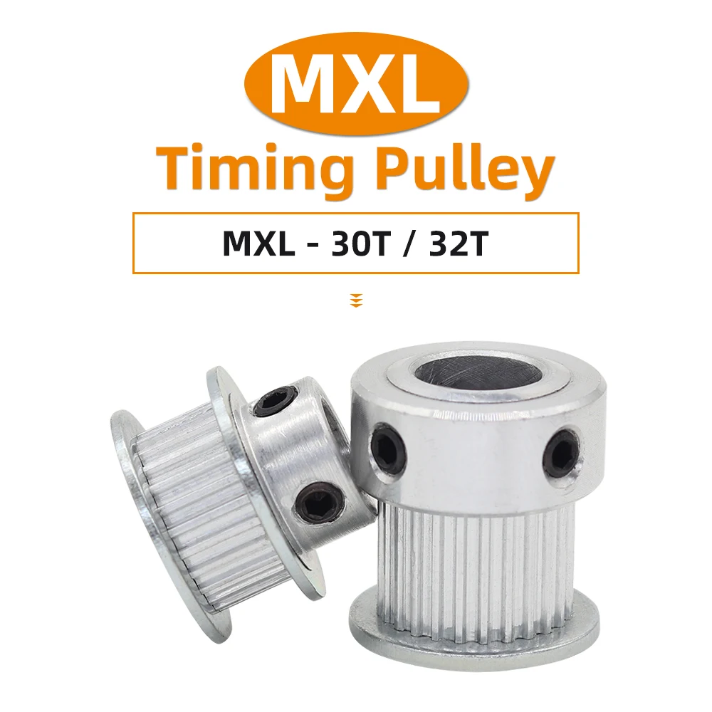 MXL 30T 32T Диаметр шкива ГРМ 5-12 мм Шаг шкива из сплава 2,032 мм Для MXL 6/10/15 мм Ремень ГРМ Для 3D-принтера 30 зубов 32 зуба 
MXL 30T 32T Диаметр шкива ГРМ 5-12 мм Шаг шкива из сплава 2,032 мм Для MXL 6/10/15 мм Ремень ГРМ Для 3D-принтера 30 зубов 32 зуба