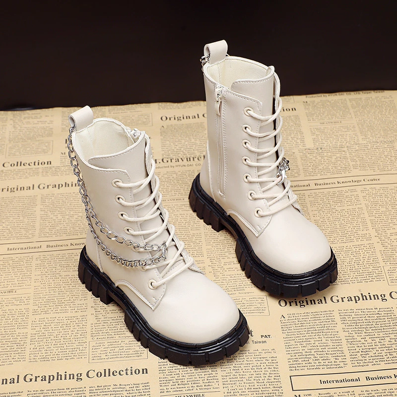 Child Chain Elegant Boots for Girls 2022 All-match Solid Color Classic Spring & Autumn Casual British Style Fashion Knight Boots
Child Chain Elegant Boots for Girls 2022 All-match Solid Color Classic Spring & Autumn Casual British Style Fashion Knight Boots