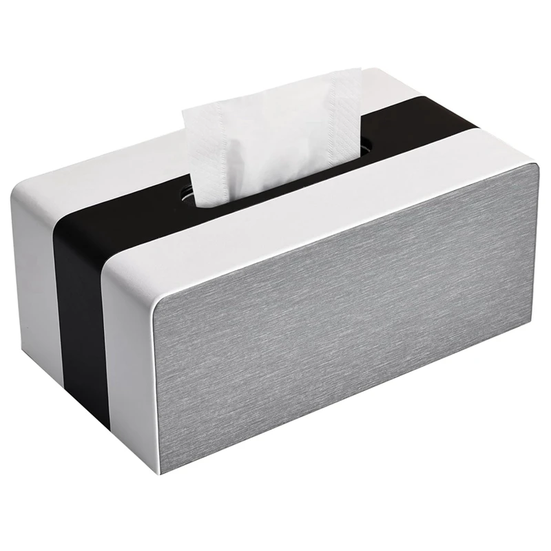

Issue Box Cover PU Leather Tissue Box Covers Rectangular Tissue Holder For Home/Office/Car Decoration