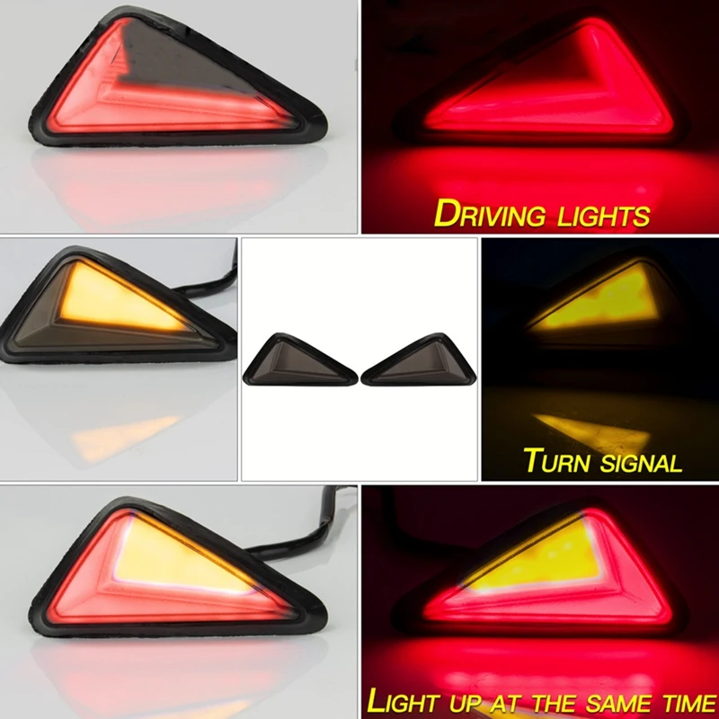 2PCS Motorcycle Turn Signal L-Shaped Light-Guided LED Lamp 12V Embedded Installation Triangular Universal Moto LED 
2PCS Motorcycle Turn Signal L-Shaped Light-Guided LED Lamp 12V Embedded Installation Triangular Universal Moto LED