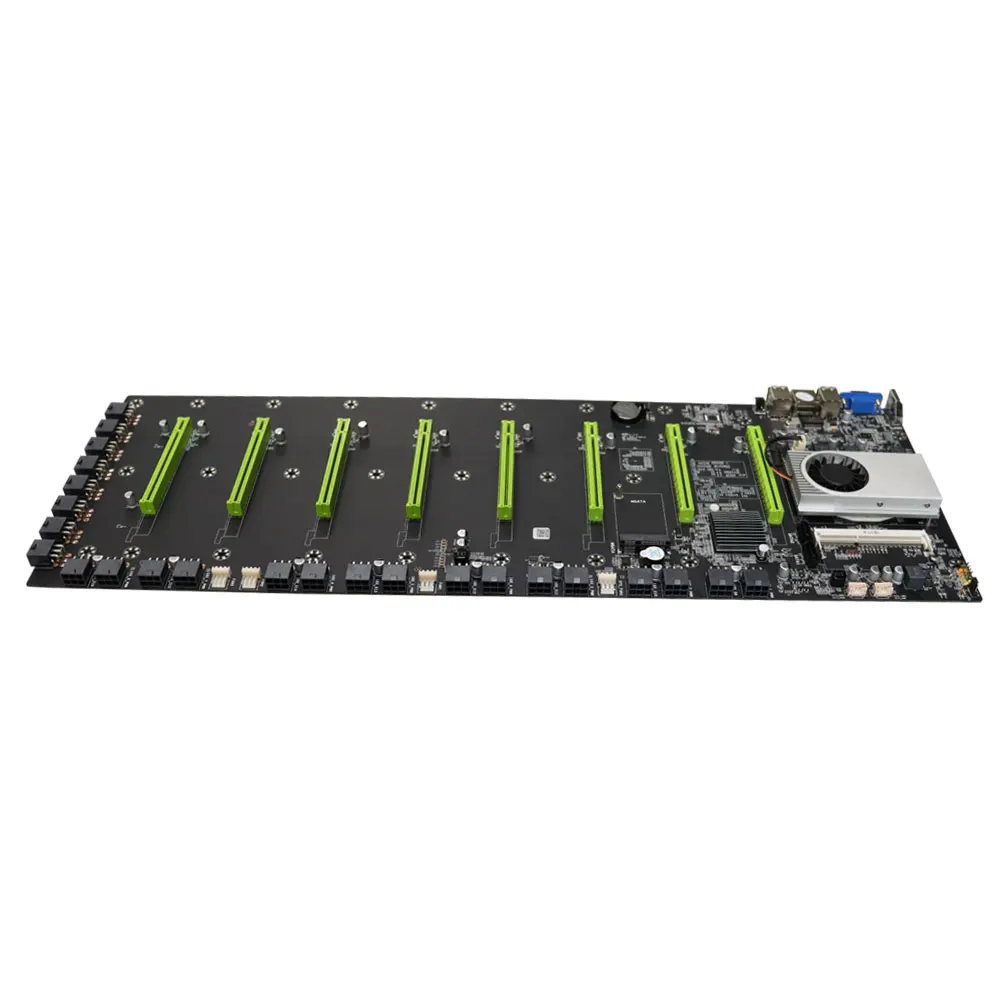 Добывающая материнская плата ETH BTC D37, материнская плата 8 GPU с ЦП, добывающая плата
Добывающая материнская плата ETH BTC D37, материнская плата 8 GPU с ЦП, добывающая плата