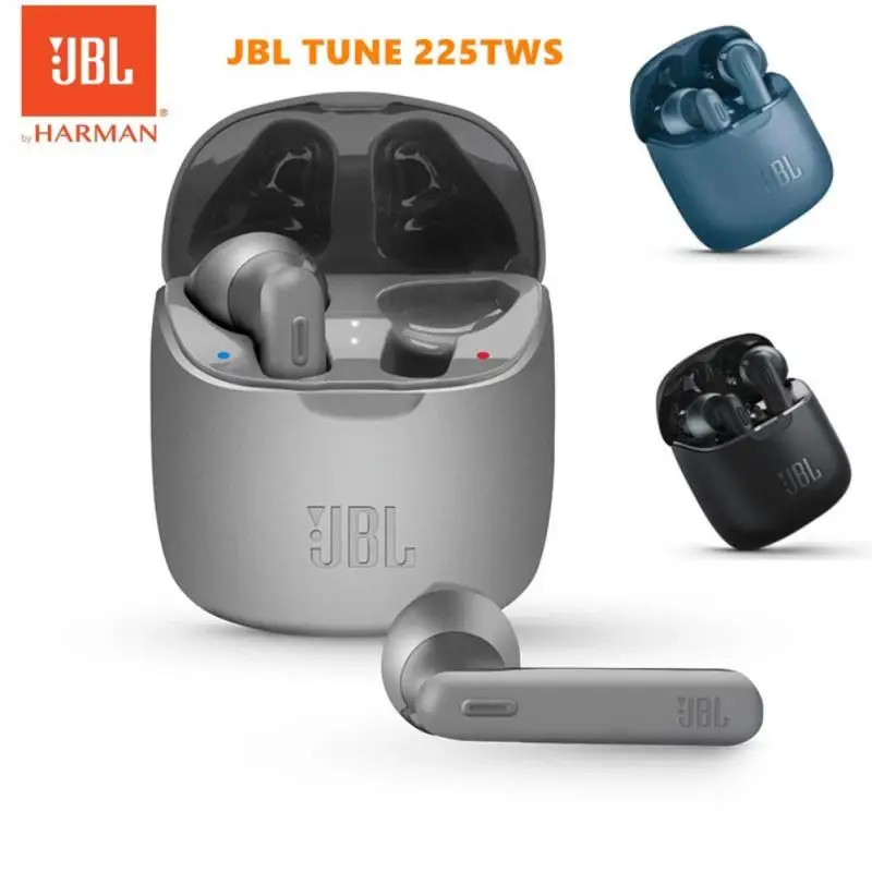 

Беспроводные Bluetooth-наушники JBL TUNE 225 TWS, стереонаушники JBL T225TWS, наушники с басами, наушники с шумоподавлением, гарнитура с микрофоном