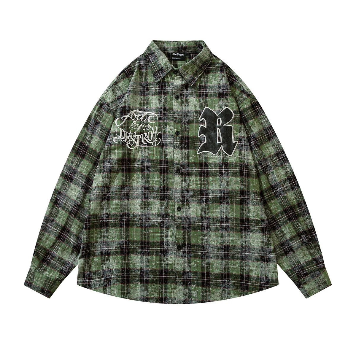 Hip 2023 Shirt Men Plaid Hop Streetwear Oversize Shirt Embroidery Harajuku Shirt Long Sleeve Retro Checkered Flannel Shirt Loose 
Hip 2023 Shirt Men Plaid Hop Streetwear Oversize Shirt Embroidery Harajuku Shirt Long Sleeve Retro Checkered Flannel Shirt Loose
