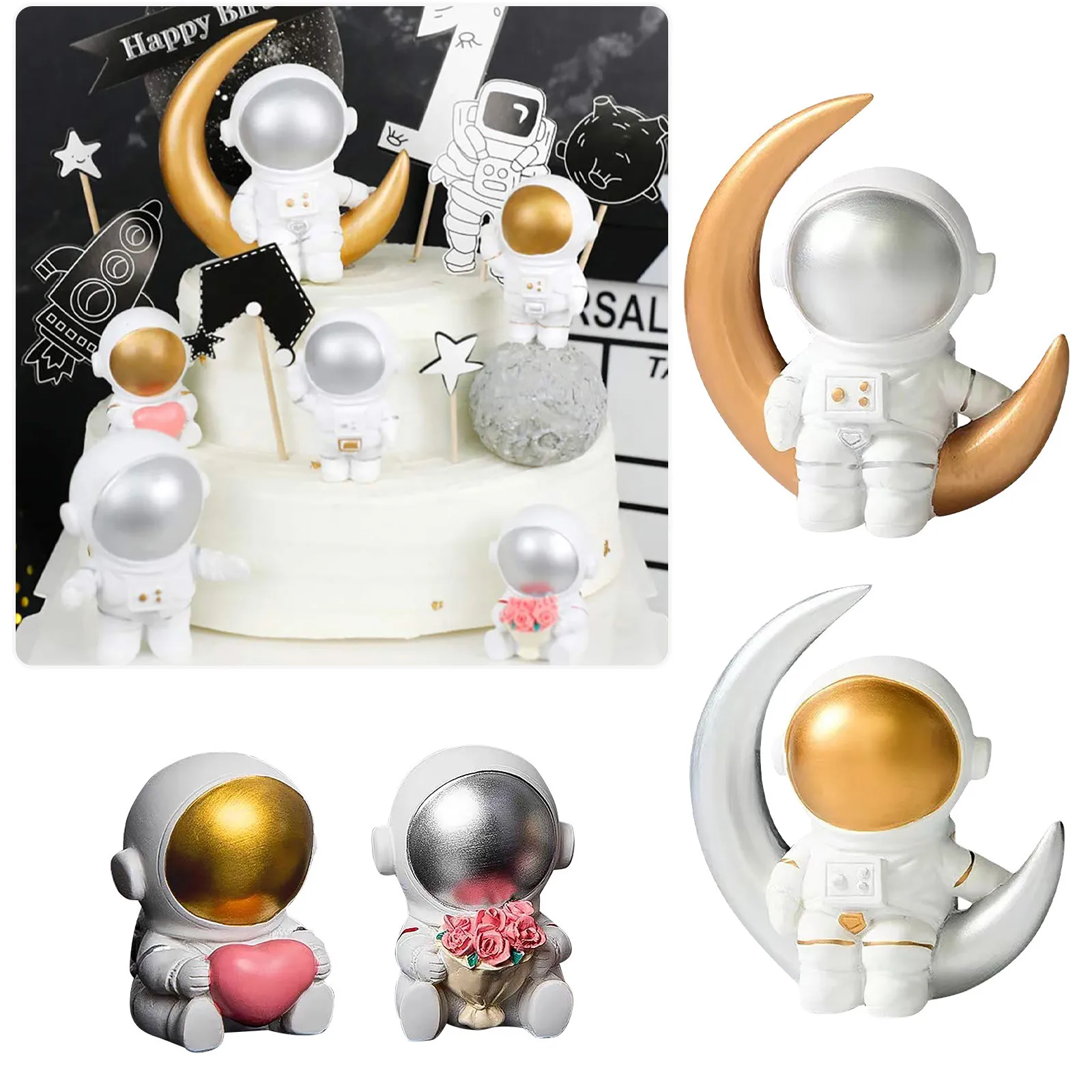 4pcs Resin Space Astronaut Ornaments Modern Home Bookcase Desktop Decoration Creative Birthday Gift Spaceman Sculpture Statue
4pcs Resin Space Astronaut Ornaments Modern Home Bookcase Desktop Decoration Creative Birthday Gift Spaceman Sculpture Statue