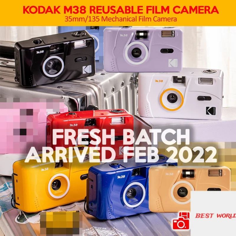 Многоразовая аналоговая пленочная камера KODAK M38, обновление M35, камера MVP в комплект не входит
Многоразовая аналоговая пленочная камера KODAK M38, обновление M35, камера MVP в комплект не входит
