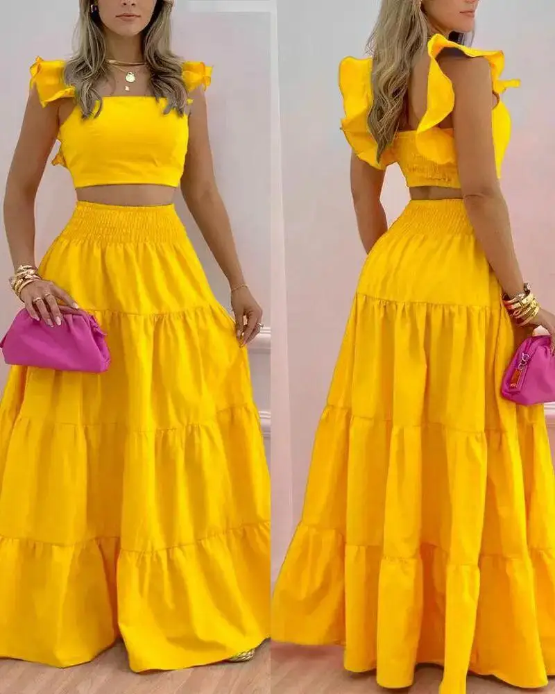 Spring and Autumn 2022 Mid rise Solid Knee Length Straight Dress Commuter Strap Long Two Piece Dress Dress
Spring and Autumn 2022 Mid rise Solid Knee Length Straight Dress Commuter Strap Long Two Piece Dress Dress
