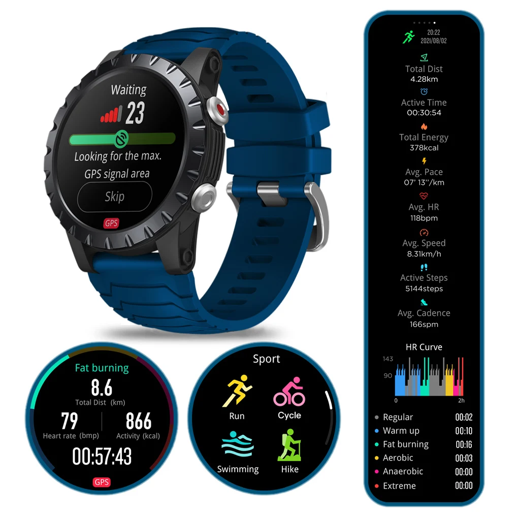 Zeblaze Watch Heart Rate Blood Oxygen 1.32 Inch Touch Screen GPS Fitness Tracker Multi-language Smartwatch Green
Zeblaze Watch Heart Rate Blood Oxygen 1.32 Inch Touch Screen GPS Fitness Tracker Multi-language Smartwatch Green