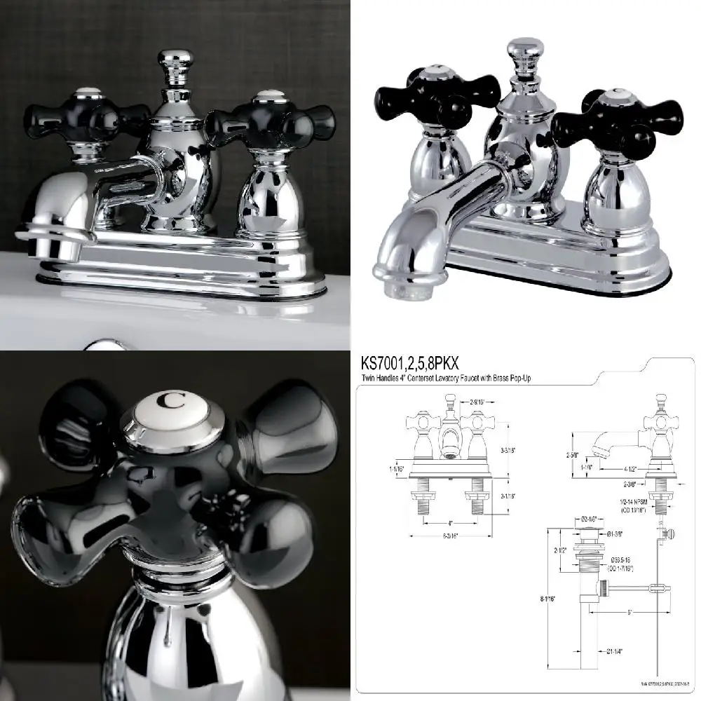 Upgrade Your Look & Feel With An Elegant Polished Chrome 4-inch Centerset Bathroom Faucet - Perfect for Any Home!
Upgrade Your Look & Feel With An Elegant Polished Chrome 4-inch Centerset Bathroom Faucet - Perfect for Any Home!