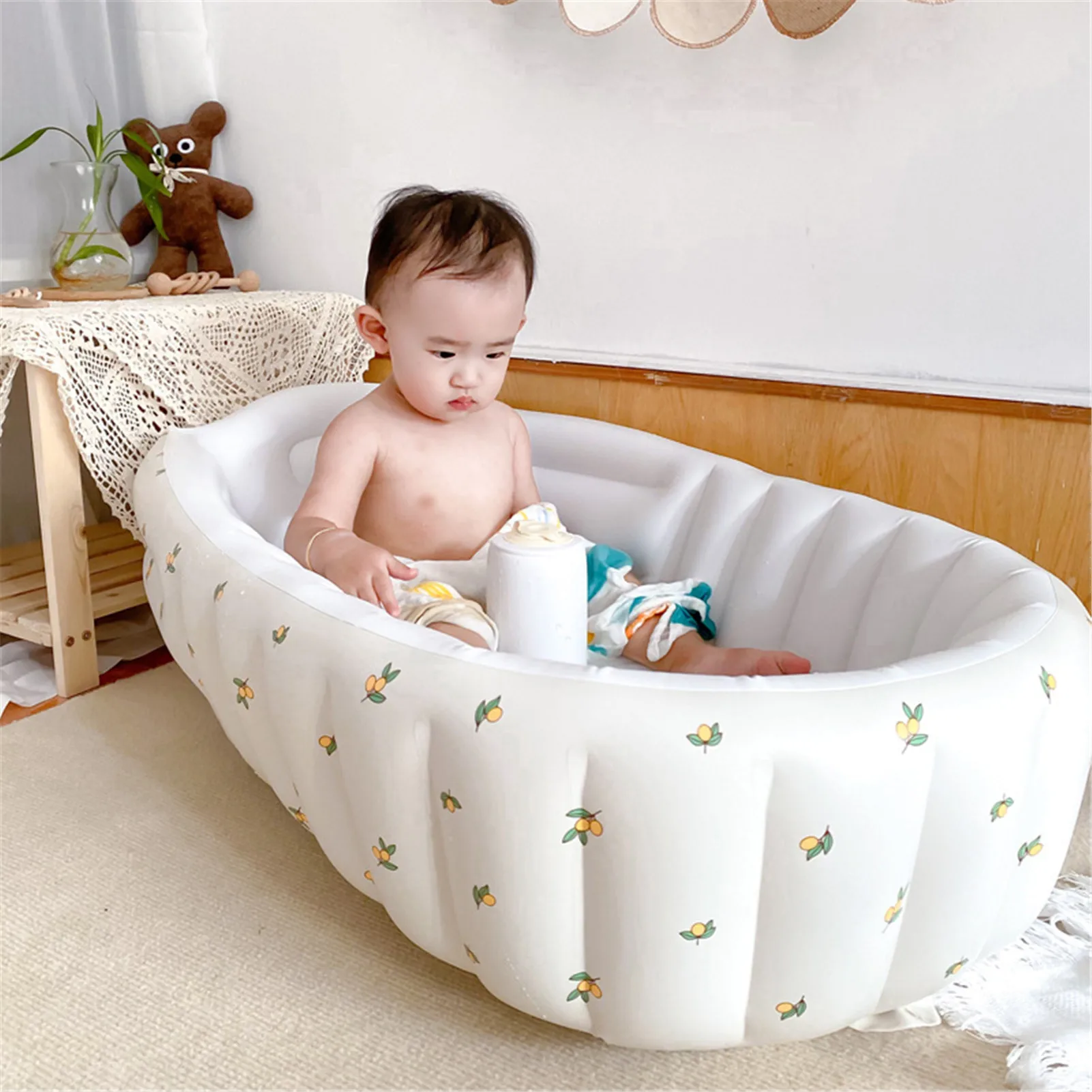 Inflatable Baby Bathtub Foldable Baby Swimming Pool Portable Outdoor Basin Bathtub Swimming Pool for Kids Infant Toddler Newborn
Inflatable Baby Bathtub Foldable Baby Swimming Pool Portable Outdoor Basin Bathtub Swimming Pool for Kids Infant Toddler Newborn